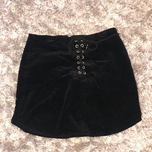 Forever 21 corduroy black skirt